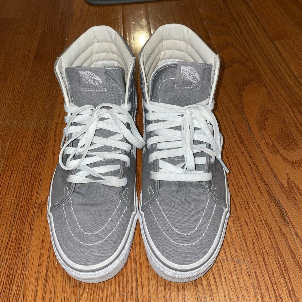 vans high tops grey